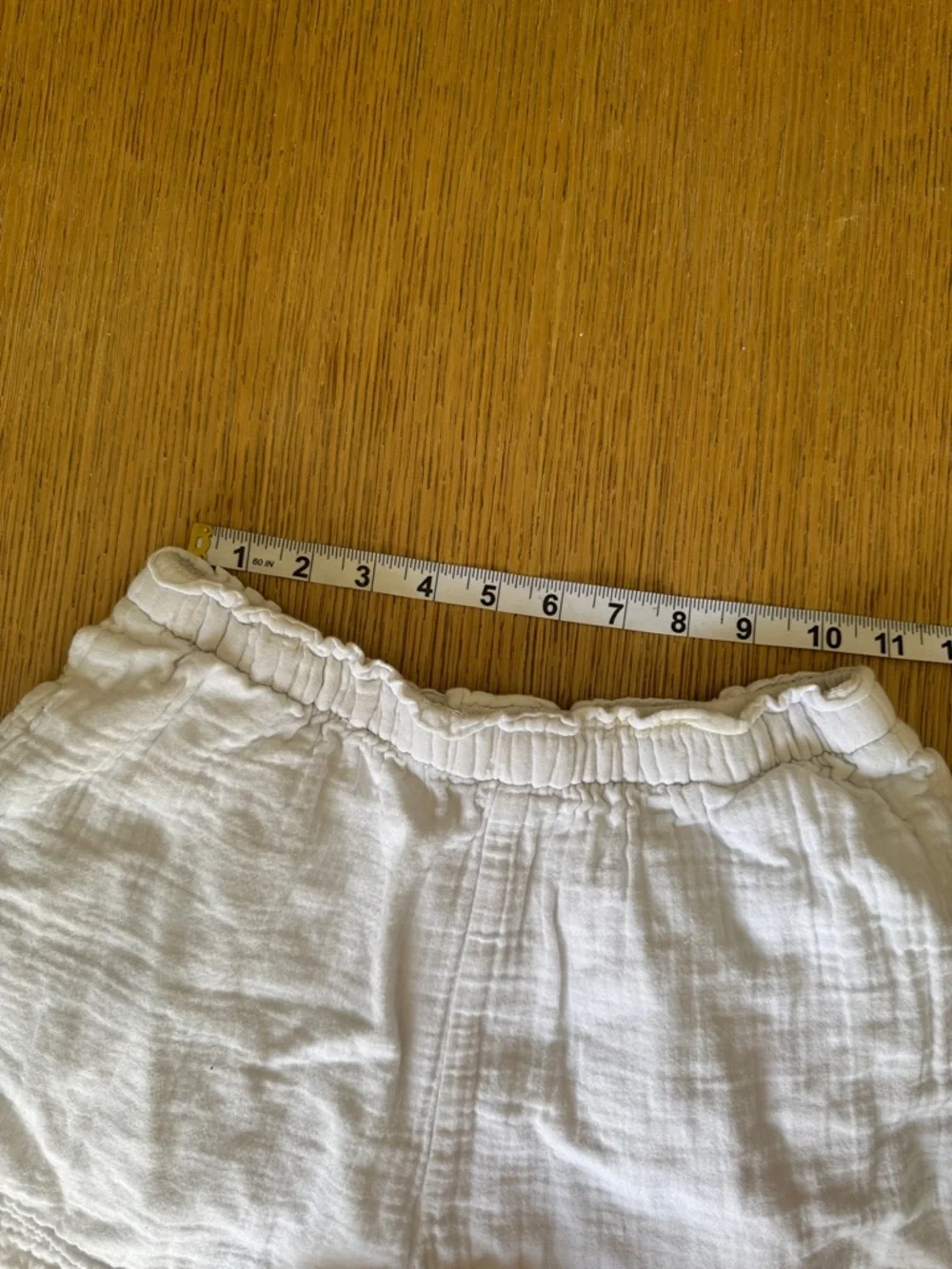 GAP girls white cotton gauze shorts